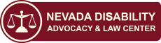 NDALC Logo has a balanced scale in red.